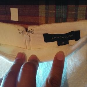 Ann Taylor white skirt